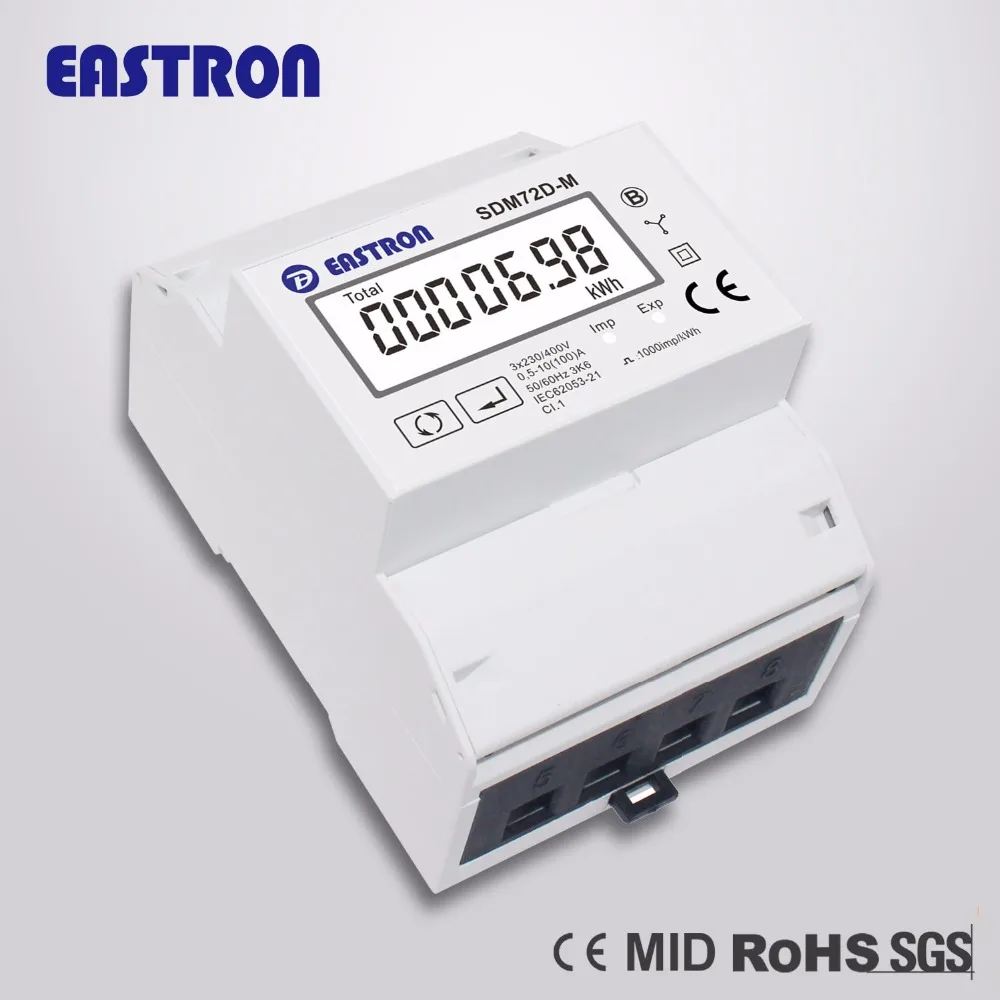 

SDM72D-M Three Phase Bi-directional Energy Meter for Renewable Energy , Solar PV Applications