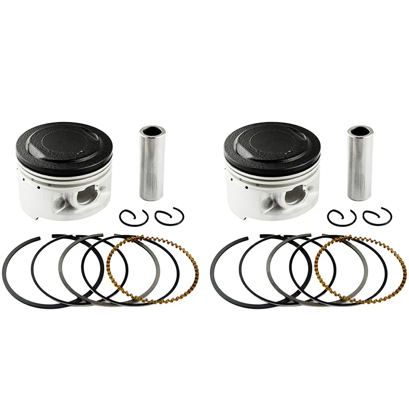 Motorcycle STD~+100 Cylinder Bore Size 49 49.25 49.5 49.75 50mm Piston& Piston Ring Kit For YAMAHA XV250 XC125 XV 250 XC 125