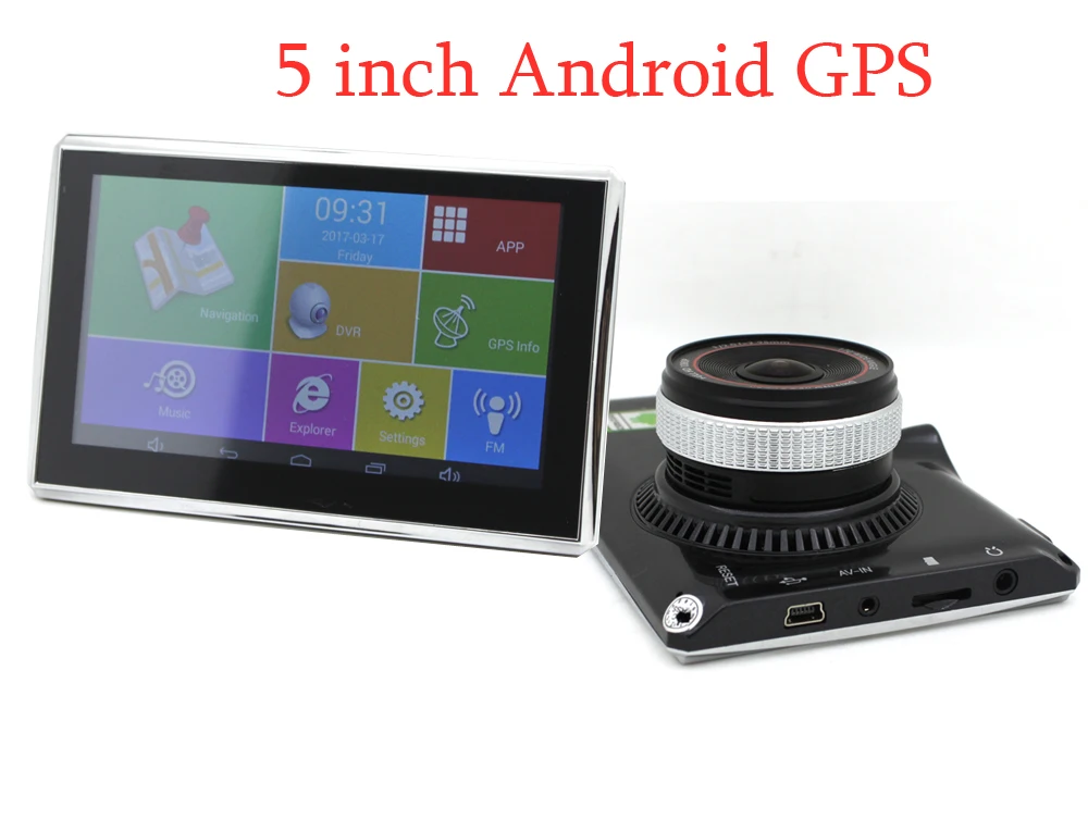 

KARADAR 5 inch Car portable GPS navigation with OS Android CPU MTK8127 DDR512 with bt Wifi FM and1080P DVR camera