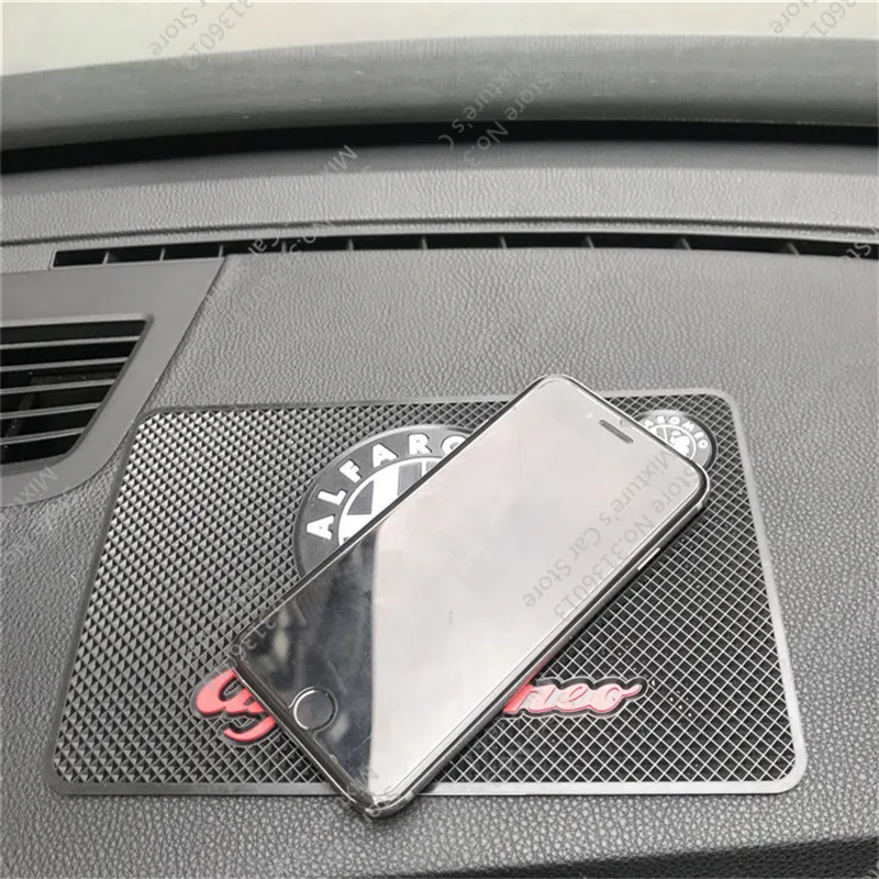 

1pc Anti-slip Mat Non Slip Pad With Car Logo For Alfa Romeo GIULIA STELVIO