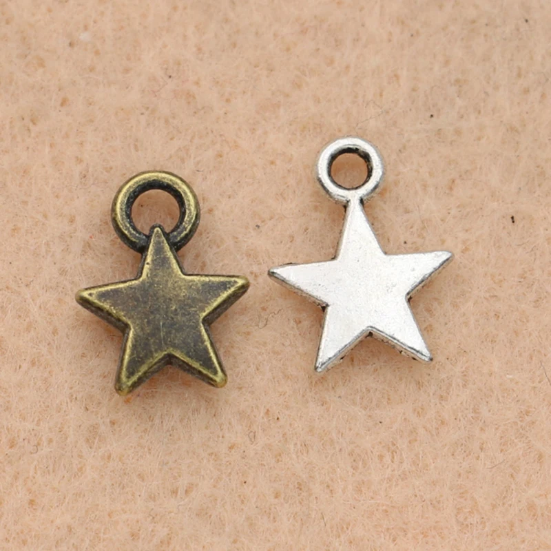 20 шт. тибетские посеребренные Подвески для браслетов|pendants for bracelets|star charmcharm pendant |