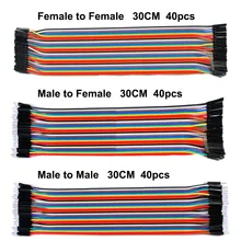 Free shipping ! Dupont line 120pcs 30CM male to male + male to female and female to female jumper wire Dupont cable for Arduino