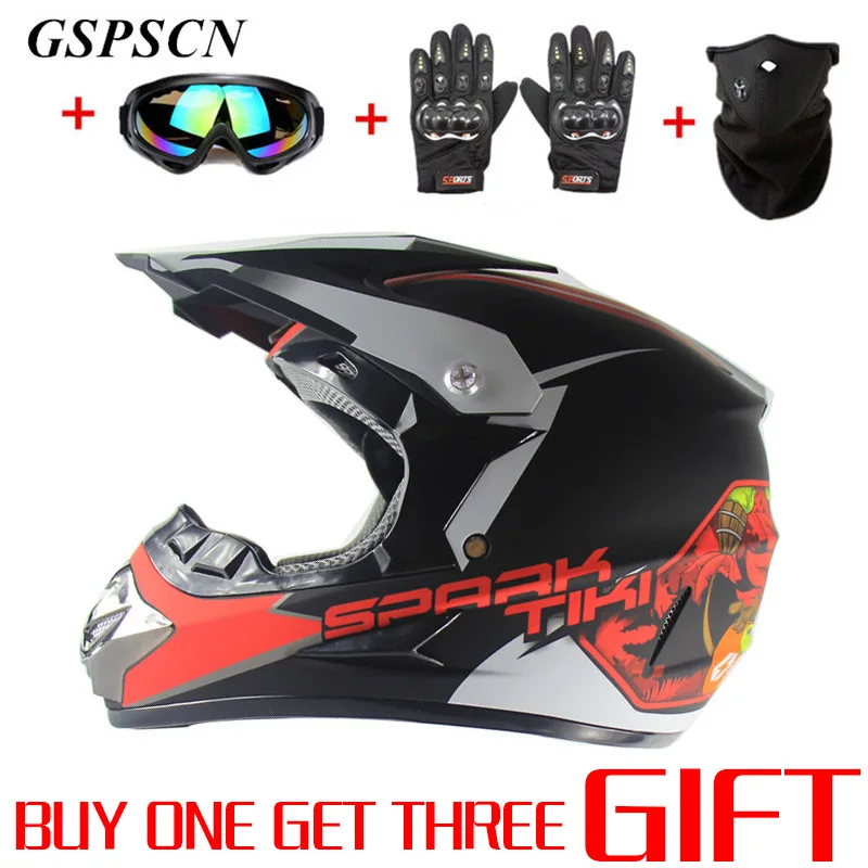 

GSPSCN 2018 Professional Racing Motocross Casque Hors Route Casque Moto Off-road Cartoon Children ATV Motorcycle MTB Helmet