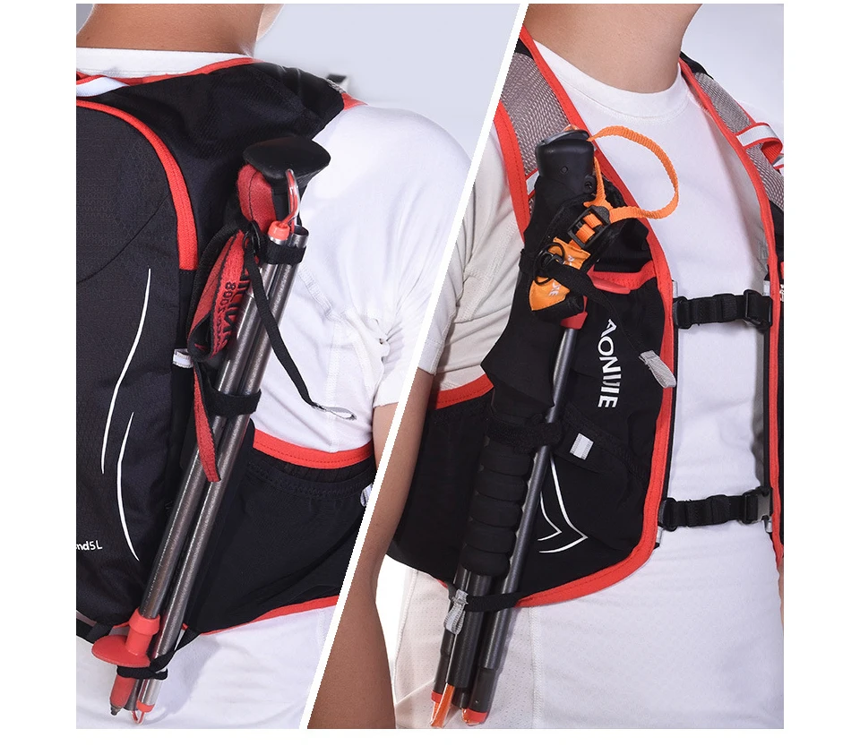 2018 AONIJIE нейлон 5L рюкзаки походный рюкзак жилет Professional марафон бег Велоспорт рюкзак для 1.5L воды мешок