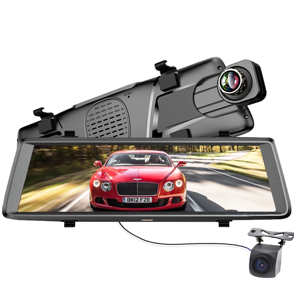 Видеорегистратор автомобильный Full HD 1080P с камерой заднего вида и Bluetooth 10 дюймов 4G |