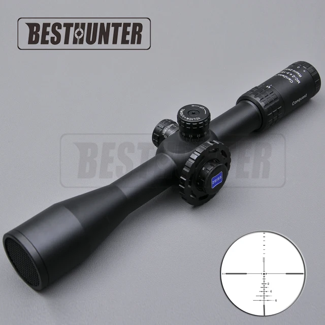 Best price at $205 Cheap Carl Zeiss 4.5-18X44 White Letter Marking Optical Riflescopes Red Dot Illuminated Mildot Rifle Scope Hunting Scope