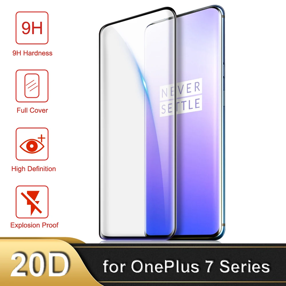 9 H полное покрытие закаленное стекло для Oneplus 7 Pro 1 + протектор экрана One Plus