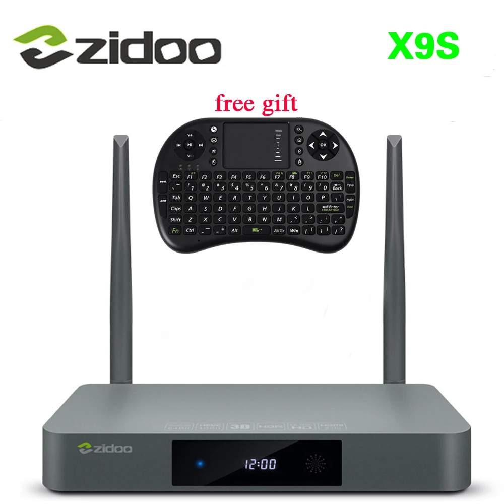 

5pcs/lot Presale ZIDOO X9S Android 6.0+OpenWRT(NAS) TV BOX Realtek RTD1295 2G/16G 2.4GHz/5.8GHz Wifi BT4.0 1000M Media Player