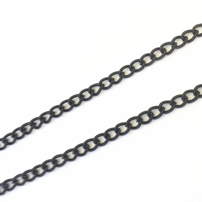 6.6ft/lot black color Necklace chain DIY Mini chain accessories pendant