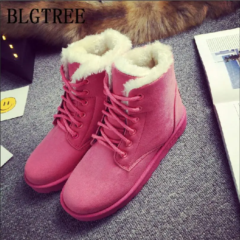 

Women Boots Winter Super Warm Snow Boots Women Suede Ankle Boots For Female Winter Shoes Botas Mujer Plush Booties Shoes Woman