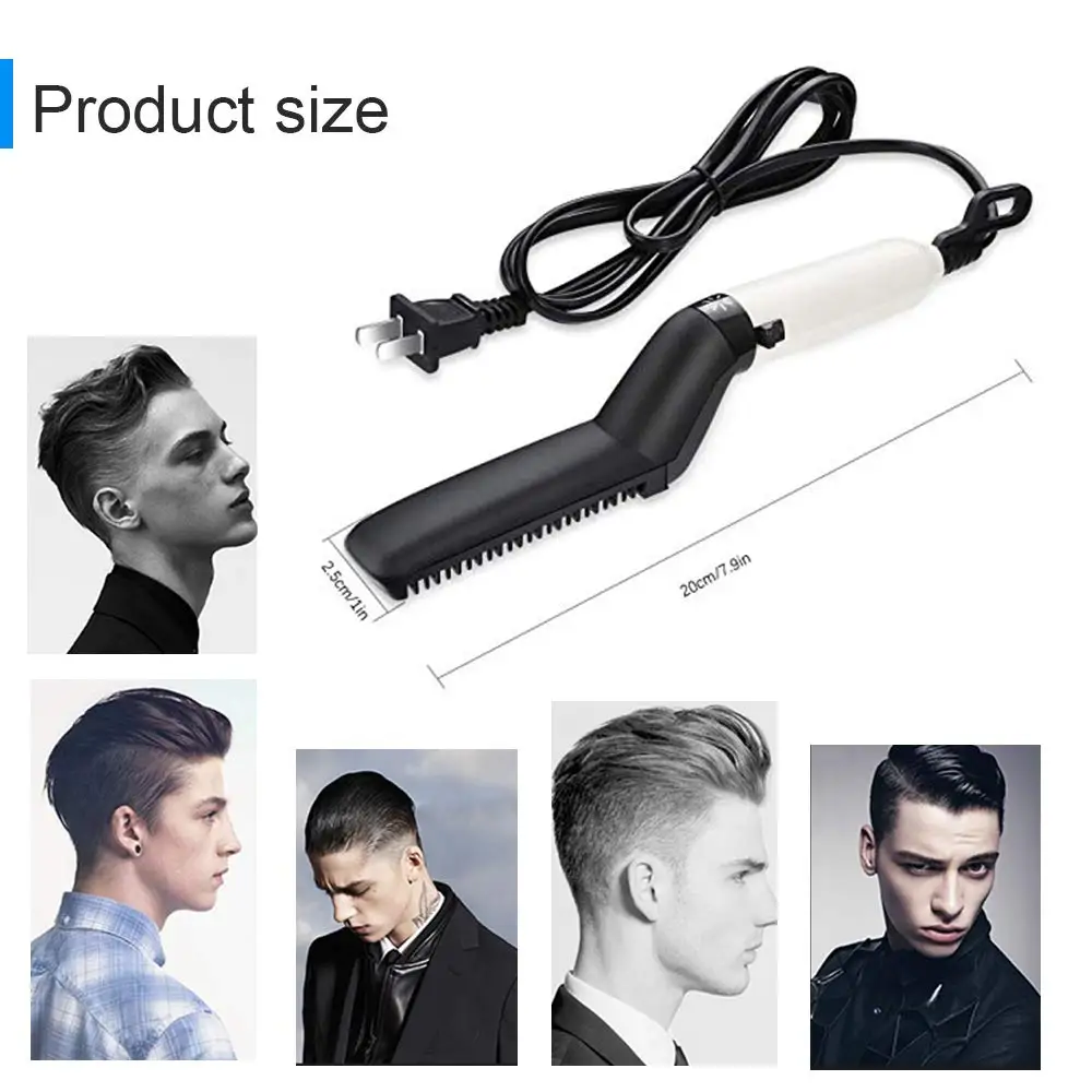 men Beard Hair Straightener Brush (8)