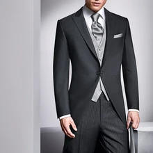 Мужской свадебный костюм смокинг жениха длинный хвост изготовление под заказ одежда жениха