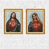 Needlework DIY DMC Cross stitch Sets For Embroidery kits Sacred Heart of Jesus Patterns Counted Cross-Stitching Home Decoration ► Photo 1/6