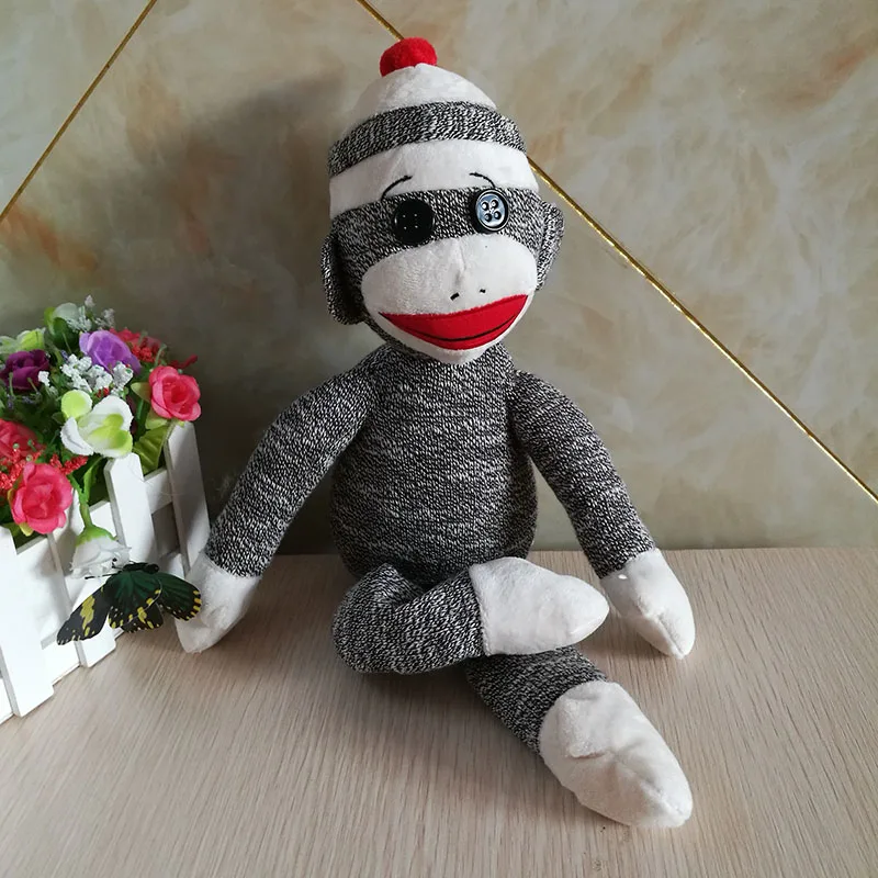 grey monkey stuffed animal