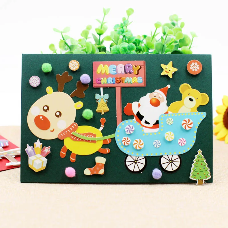 Детский Набор для творчества ручная работа Рождественская открытка ...