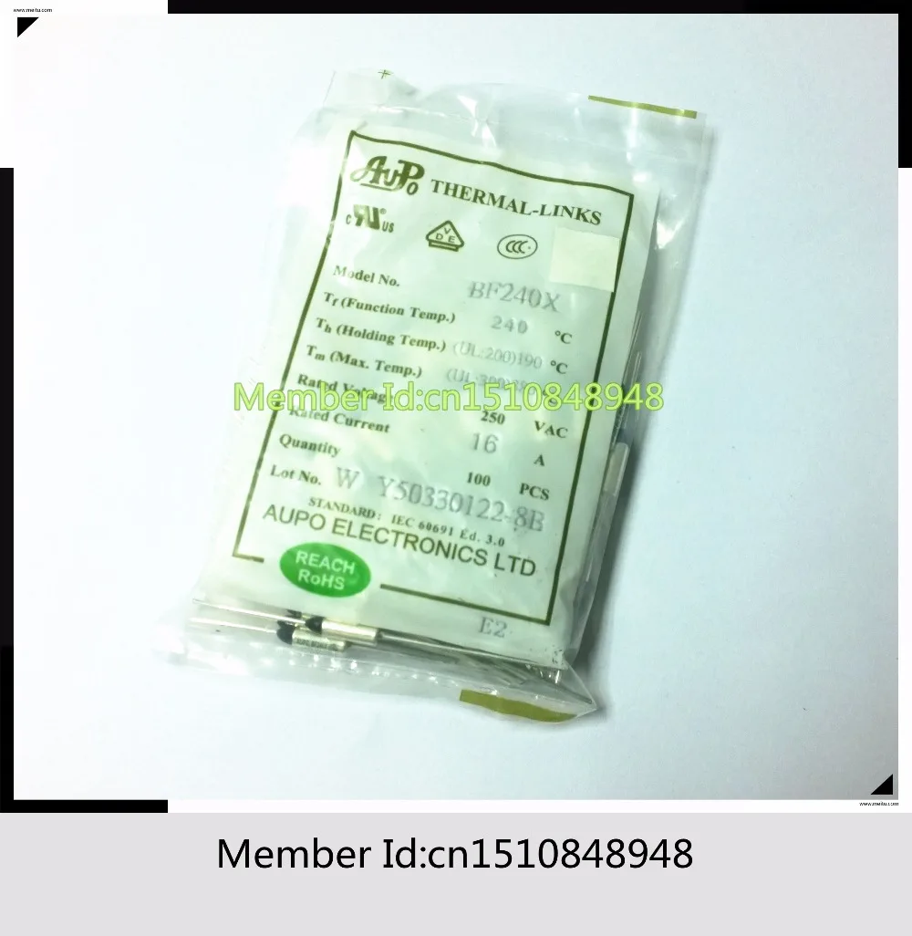 

AUPO BF84 Tf84C 10A 250V 84 degrees AUPO Thermal Fuse