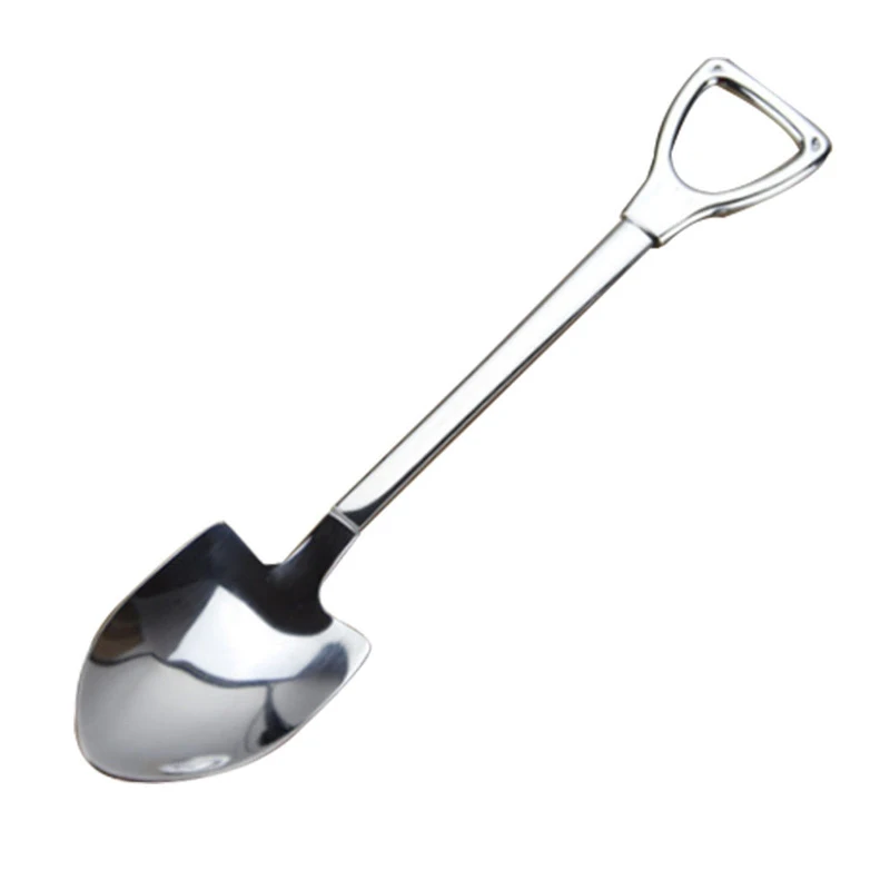 1 pz In Acciaio Inox Cucchiaio Forchetta Manico Lungo Cucchiai Forchette Ice Cream Tea Torta Forchetta Da Tavola Creativa per la Casa coffee Shop