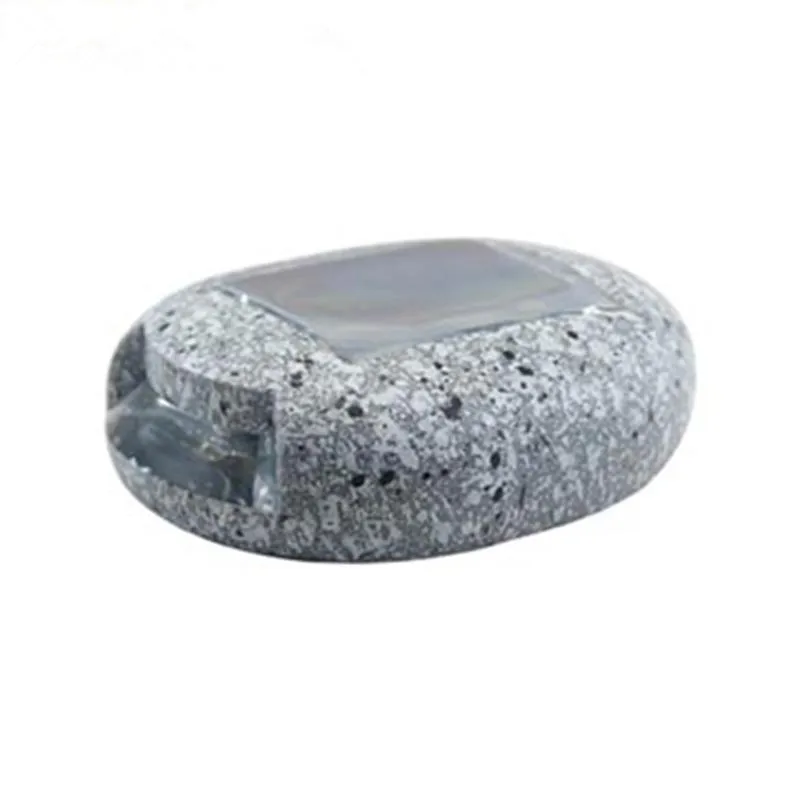 

Outdoor Waterproof LED Solar Garden Stone Lights White Light Street Lamp for Lawn Pathway Square Fence Landscape