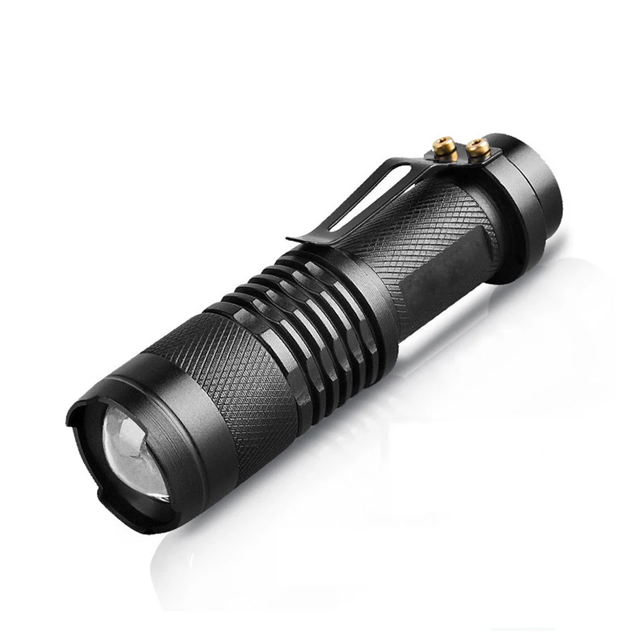 

Zoomable Waterproof Q5 Led Flashlight Work Light Mini SK68 Rechargeable Adjustable Led Torch for Hunting Hiking Camping Fishing