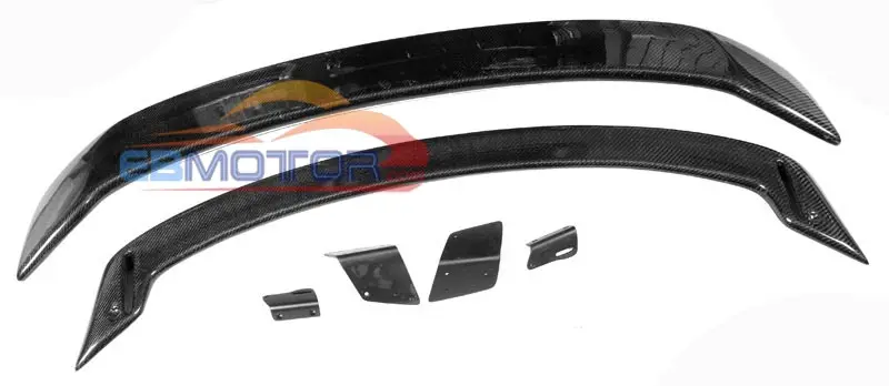 Real Carbon Fiber MSPEED GT SPORT REAR WING TRUNK SPOILER 1PAIR WITH Bracket For MAZDA RX8 04-11