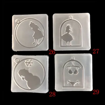 

Mirror Cartoon Silicone Mold Snowman Snowflake Alice Fondant Mold Cupcake Topper Baby Birthday Chocolate Candy Clay Mould