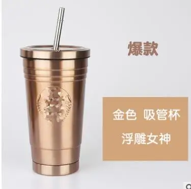 

H JG08 Vacuum Insulated Travel Coffee Mug Stainless Steel Tumbler Sweat Free coffee tea Cup Thermos Flask Water Bottle 473 ml