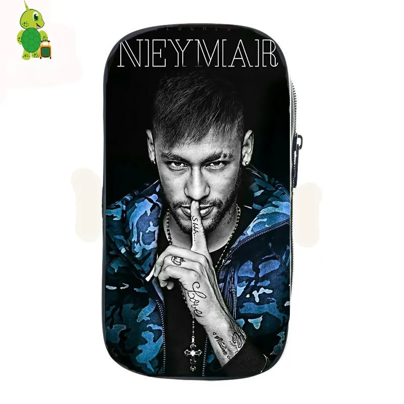 Известный Neymar пенал для мальчиков и девочек макияж Чехол канцелярские сумки для хранения женская мужская косметичка детские школьные принадлежности - Цвет: 8