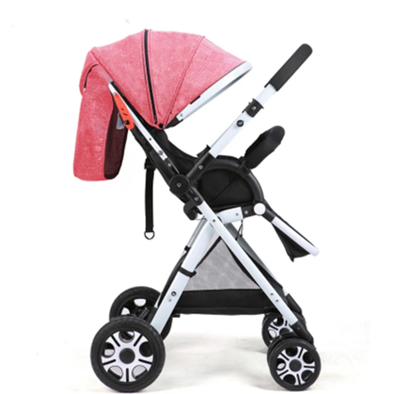 

2018 New baby stroller high view light folding baby blanket Two-way cart for mothers baby pram china cheap 8 gift baby carriage