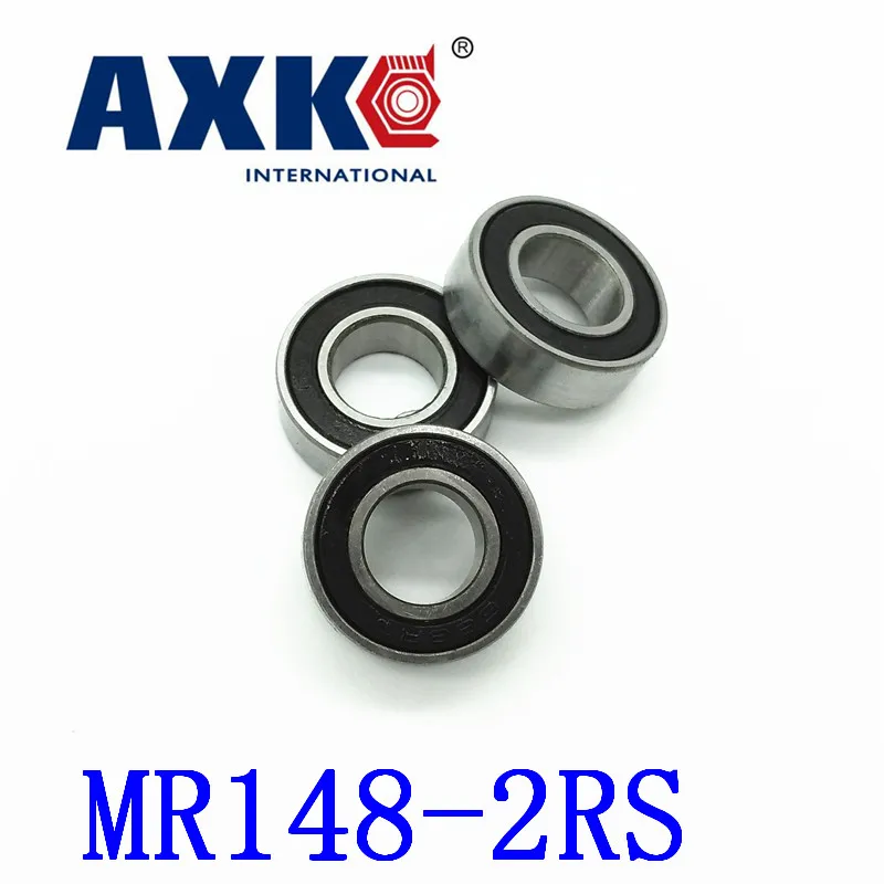 Axk Высокое качество 10 шт. Mr148-2rs Abec-5 8*14*4 мм Миниатюрные шарикоподшипники Mr148rs L1480