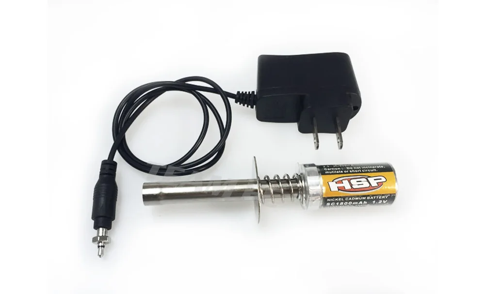 HSP RC Nitro 1,2 в 1800 мАч перезаряжаемые GLOW PLUG Стартерный воспламенитель AC зарядное устройство для газовый нитромотор мощность 1/10 1/8 автомобиль F146