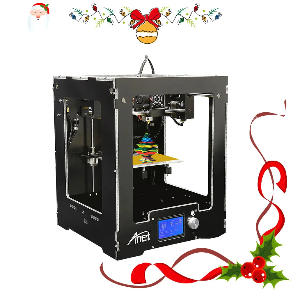 

Anet A3 Full Assembled Desktop 3D Printer Big Print Size Precision Reprap Prusa i3 3D Printer for Christmas gift 8G SD Card