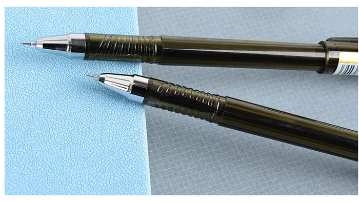 12 шт./лот высокого качества Деловые школьников канцелярские 0.38 мм свежий черные чернила гелевая ручка