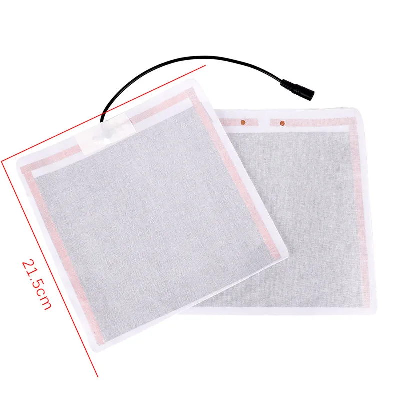 21.5cm x 21.5cm 2 Size 12V Carbon Fiber Heating Pad Hand Warmer USB