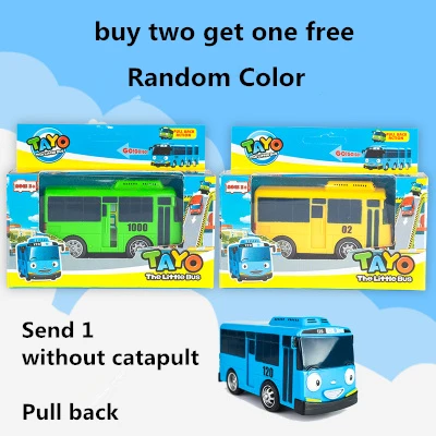Tayo маленький автобус, Детские миниатюрные игрушки, корейские Мультяшные персонажи, игрушки для детей, подарок на день рождения, автомобиль, машинки escala - Цвет: Combination 3
