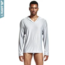 Мужская атласная пижама из полиэстера с капюшоном, шелковые рубашки для мужчин с длинным рукавом, сексуальные пижамы, удобные пижамы для мужчин, PS503