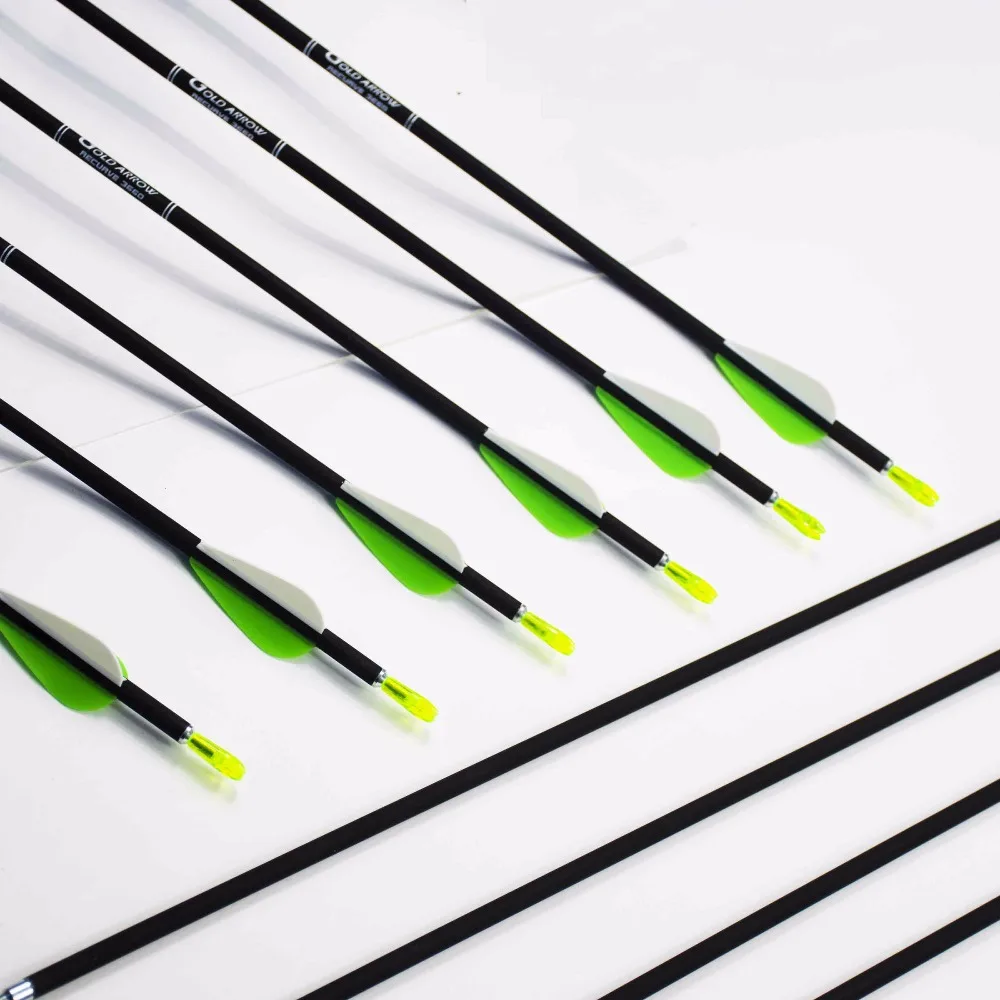 Target Archery arrow 6mm Mix Carbon Arrow 32" With 3 vanes of rubber