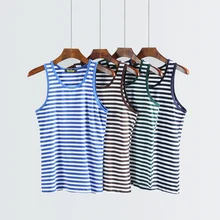 1 шт., Мужская Полосатая майка для спортзала, стрингеры, топы без рукавов, футболки, мужские майки для бодибилдинга, майки для мужчин, s Gasp, одежда для мышц