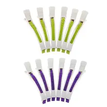 6 шт./компл. пластиковые волосы для укладки длинные зажимы для парикмахерской позиционирование секция Стрижка волос держатель шпилька заколки для волос