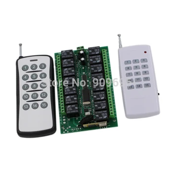 

DC12V RF Remote Control Switch System 15CH Channel Receiver Transmitter Wireless ON/OFF