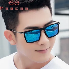 Psacss Square Sunglasses Men Classic Brand Designer High Quality Sun Glasses Male Driving Mirror UV400 Lunette De Soleil Homme Psacss Square Sunglasses Men Classic Brand Designer High Quality Sun Glasses Male Driving Mirror UV400 Lunette De Soleil Homme