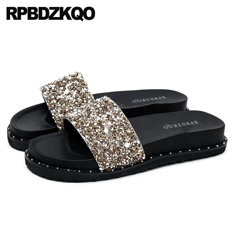 bling slide sandals