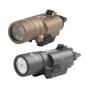 

Hunting Gun Airsoft Rifle Tactical Flashlight Weapon Light Torch High Ouput LED X300 for Pistol Glock with 20mm rail HT8-0002
