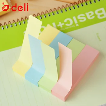 

Deli Memo Pad Note Creative Reasons Writing Pads Stickers Korean Stationery Bookmarks Stickers 1Pack = 4Pcs Memo Paper