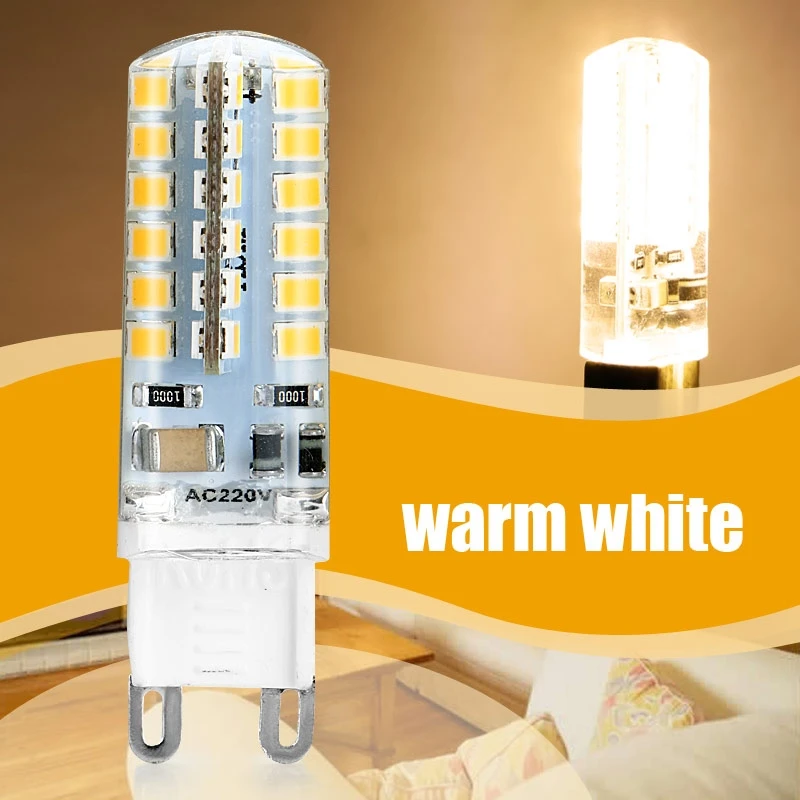Новинка 5 шт. 2835SMD G9 48LED ультра яркая Энергосберегающая Кукуруза лампы теплый