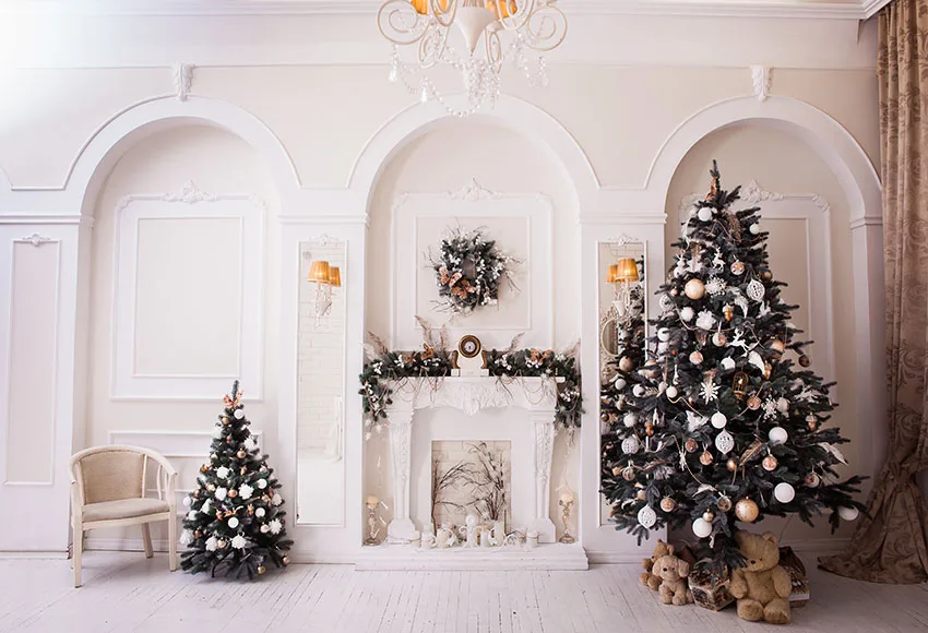 

Photographic Backdrop Christmas Tree Decor Home Vinyl Background Photo fondo fotografico newborn backdrop natale