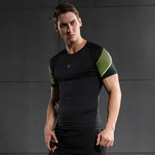 Demix новые летние высококачественные мужские компрессионные рубашки, спортивные топы для бега, базовые слои, футболки для фитнеса, тренажерного зала, Майки Mbf72601