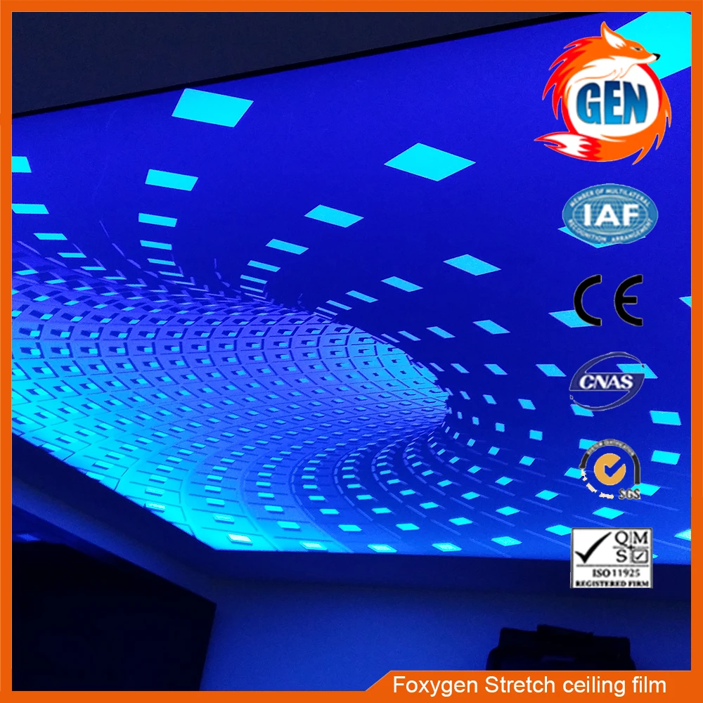 

Professional manufacture stretch ceiling pvc 3d printed stretch ceiling