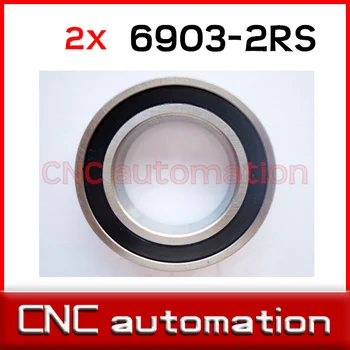 

2pcs hub shaft 440 stainless hybrid ceramic ball bearings S6903 6903 2RS 17*30*7mm Si3N4 FOR 17MM SHAFT