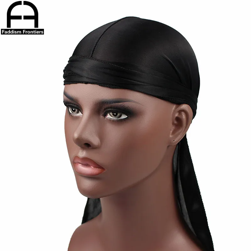 Men Women Silk Durags Bandana Turban Hat Doo Durag Headwear Headband Pirate Cap