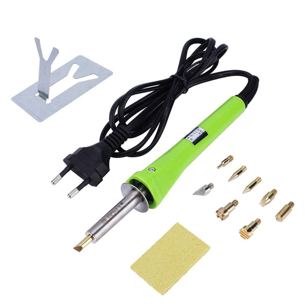 

ELECALL ESI-118 Soldering Iron Tool Set Wood Pyrography Soldering Tool EU plug 220V 30W Wood Burn Wood Pen Set Engraving